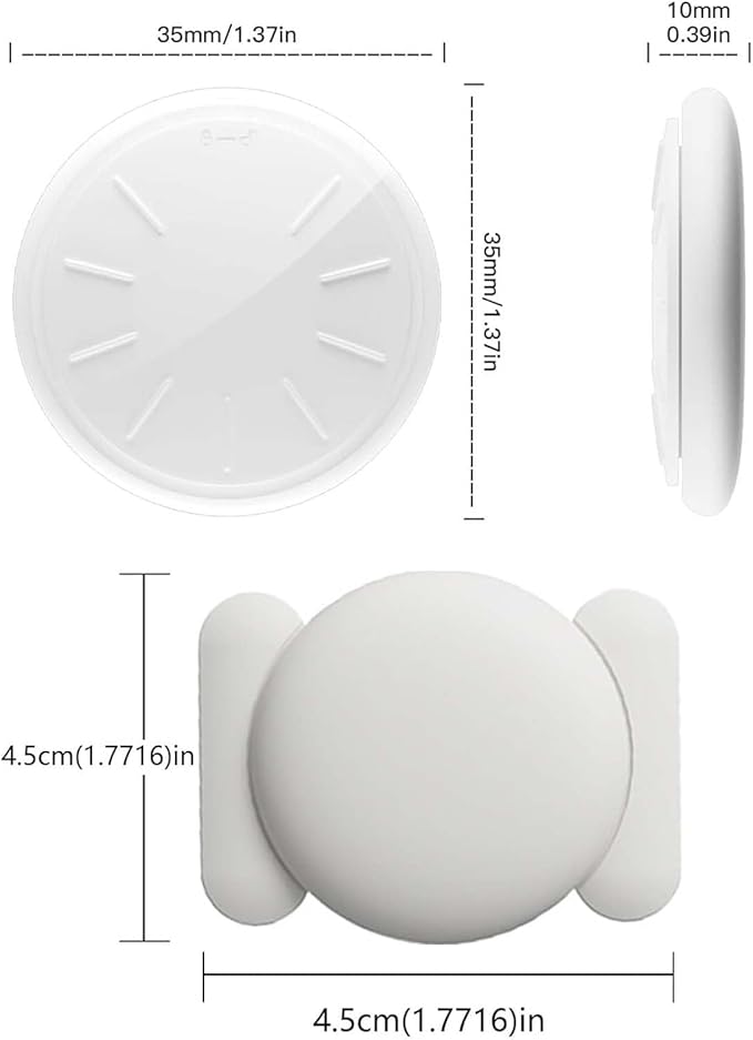 GPS Tracking Devices, 1PCS Tracker Device for Vehicles Work with Find My (iOS Only), Car Tracker Device Hidden with Magnetic Case, No Monthly Fee GPS Tracker for Vehicles (White)