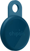 Chipolo LOOP - Rechargeable Bluetooth Tracker for Key and Pocket Location, Compatible with Apple or Google, Call Your Phone & Out of Range Alerts for Android (Navy)