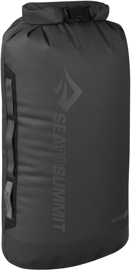 Sea to Summit Big River Dry Bag, Heavy-Duty Dry Storage, 20 Liter, Jet Black