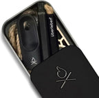 Überleben Tindår Tinder Fire Starter Kit, Wicker Rope Kit - Fire Starter Survival Tool Kit, Waterproof, 60 Min Burn Time - Paraffin Wax Rope Hemp Wick & Bellow - Black Aluminum Sleeve & Slider Box