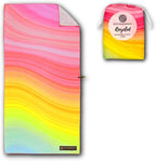 ECCOSOPHY Microfiber Beach Towel - Sand Free Towels are Quick Dry, Light Weight, Super Absorbent - Perfect Pool, Travel, Cruise, Camping Essentials - Oversized Extra Large for Adults 71x35 in