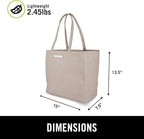 Kenneth Cole REACTION Marley Vegan Pebble Leather Tote, Taupe, 16" Laptop Tote