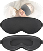 Sleep Mask for Side Sleeper, 3D Contoured Blackout Sleeping Mask,Breathable Sleep Masks for Women Men,Eye Masks for Sleep,Sleep Eye Mask for lash Extensions with Super Lightweight and Adjustable