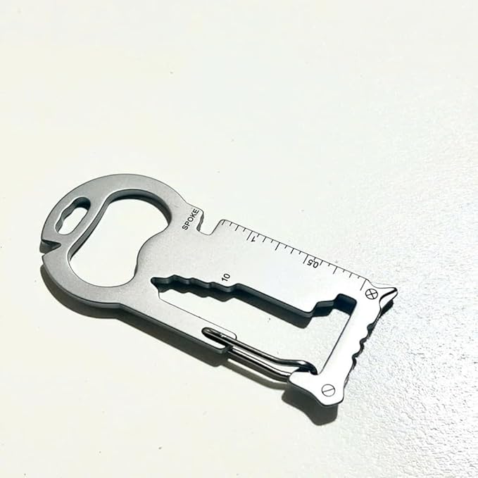 15-in-1 Multi-Tool Keychain – Stainless Steel Pocket Survival Card with Bottle Opener Keychain, Wrench, Ruler – Compact Keychain Multitool for Men,Gift for Dad