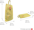 pack all Shoe Bag for Travel, Water-Resistant Shoe Pouch for Gym, Odor-Resistant Soccer Cleats Bag for Sport (Mustard, 1-Pack)