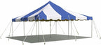 Party Tents Direct 20'x20' Weekender Standard Canopy Pole Tent - Easy Up Canopy Tent with 80 Person Capacity - Outdoor Canopies for Parties, Weddings, & Events (Blue/White Top)