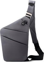 Anti Theft Travel Bag, One Shoulder Large Capacity Cross-body Bag Chest Fashion Lightweight Sling Bags for Travel Sports