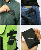 Wealers Stainless Steel 3 Piece Folding Camping Picnic Cutlery Utensil Set, Spoon Fork Knife,