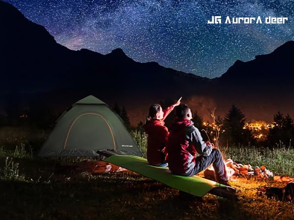 1/2/3/4 Person Tents Waterproof&Windproof Family Tents Camping-Tent,Lightweight Portable Pop Up Tent for Camping,Hiking,Mountaineering or Beach Easy to Set Up Adventures Carry Bag