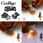 5/8 Inch Compass Flint Scraper Fire Starter Whistle Buckle Paracord Bracelet Outdoor Camping Emergency Survival Travel Kits