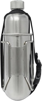 The Pathfinder School Stainless Steel Nesting Cup & M34 Scout Canteen - Survival Gear and Supplies - Bushcraft Gear Camping Essentials - Hiking Water Bottle - Camping Canteen- Backpacking Kit