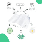 Stall Mates Wipes - Flushable Wipes | Individually Wrapped | Travel Friendly | Unscented with Vitamin-E & Aloe | (90 on-the-go singles) BULK PACK