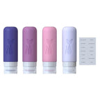 TSA Approved 3oz Leakproof Travel Bottles for Toiletries, Refillable Containers for Shampoo Conditioner Lotion Body Wash (Multicolored I)