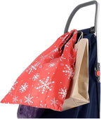 ROLSER I-Max Tweed 6 Wheel Stair Climber Foldable Shopping Trolley - Gray