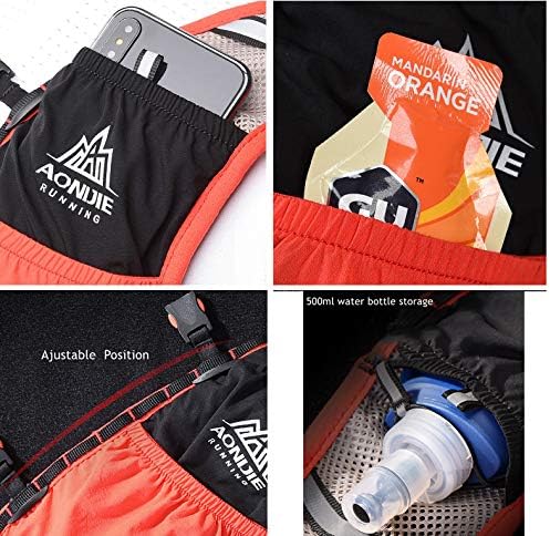 Lovtour Hydration Race Vest,2.5L Running Vest Lightweight Pack with 2 Soft Water Bottles Bladder for Marathoner Running Race Cycling Hiking Camping Biking