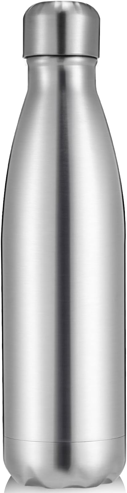 Volhoply 25oz Insulated Water Bottle 1/2/4 Pack, Double Wall Stainless Steel Vacuum Bottles, Keeps Cold & Hot, BPA Free Leak Proof Bottles (Silver,1 Pack)
