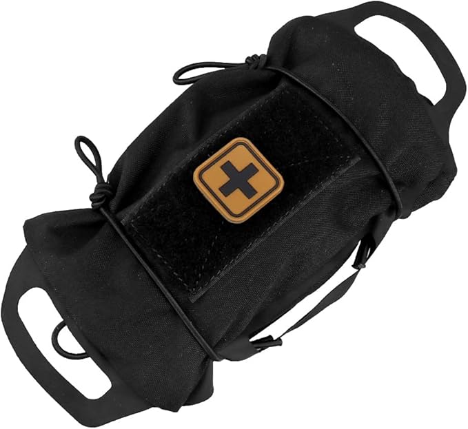 SABADO Rapid/Quick Deploy First Aid Kit Pack Tactical IFAK Pouch Two-Piece System Med Roll Carrier Hypalon Handle Outdoor Sport Hunting Bag