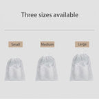 10Pcs Travel Shoe Storage Bags Non-woven Fabric Packing Dust Cover Pouch Portable Breathable with Drawstring (Large)