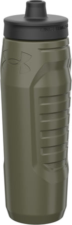 Under Armour Squeeze Water Bottles, 32 oz Water Bottles, Sideline Sports Water Bottle with Quick-Shot Lid, Quick & Easy Hydration, Gym Water Bottles, Squeeze Bottle, 1 32oz
