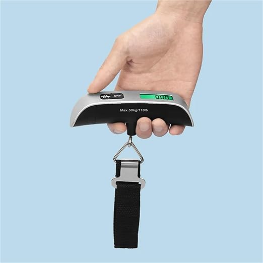 Digital Hanging Scale - Portable LCD Weighing Tool for Luggage, Travel, Fishing, Home Use