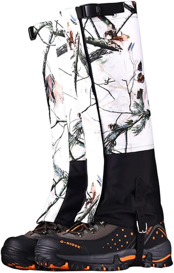 Camouflage Hiking Gaiters,Snake Gaiters For Men, Boot Gators Waterproof Shoe Leg Covers for Walking Climbing Hunting Trip
