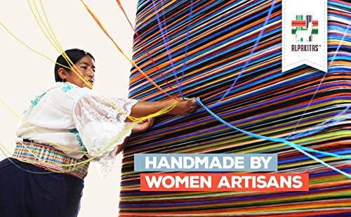 Alpaca Wool Blanket – Twin Size, 75 x 38 Inches – Warm & Lightweight – Couch, Bed, or Outdoor Blanket – Orange & Blue