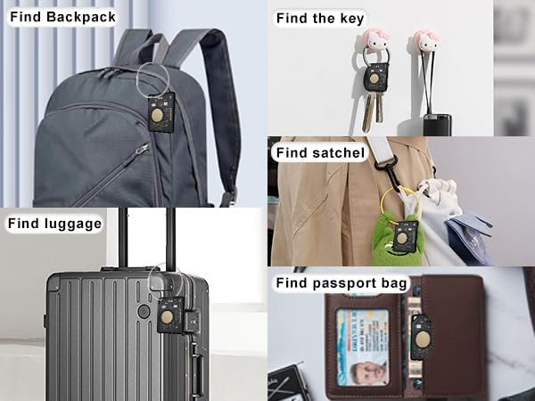Slim Air Tag Wallet Tracker Card, [Apple MFi Certified], Bluetooth Tracker for Wallets, Passport, Keys, Work with Apple Find My, Wireless Charging, 5-10 Years Staying Power, iOS Only