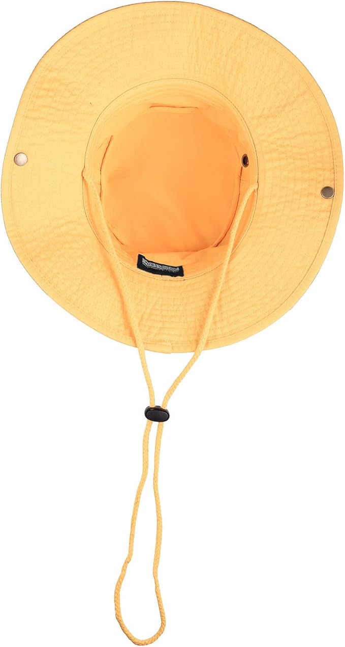 Wide Brim Hiking Fishing Safari Boonie Bucket Hats 100% Cotton UV Sun Protection for Men Women Outdoor Activities