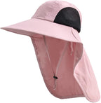 Sun Hat for Men Women with Neck Flap,UPF 50+ UV Protective Hiking Fishing Hats,Wide Brim Sun Hat for Women&Men