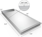 Stanbroil Cast Stainless Steel Replacement Cooking Griddle with Handle for Camp Chef SG60, Fits Camp Chef 14” 2 Burner Stove Cooking System and Other Similar Grills