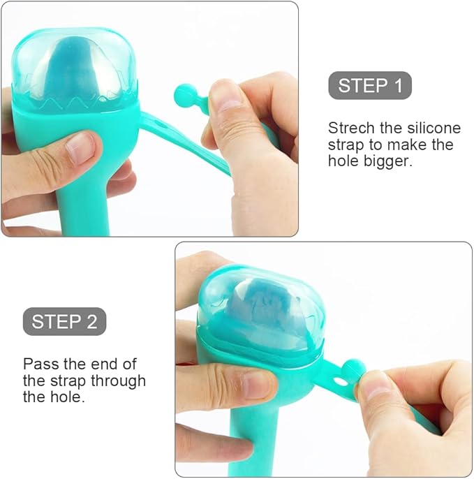 Sophico Travel Utensils Set for Camping and Kids Lunch Box, Stainless Steel Fork and Spoon, Knife Silverware Flatware Sets with Silicone Case - Portable & Leak-proof, Dishwasher Safe (Mint, 1 Set)