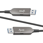 131ft/40m USB A to A Fiber Optic Data Cable, 10Gbps Long Distance Data Transfer USB 3.1 A to A, for VR, Camera, PC, Laptop, Webcam, Printer, Webcam etc.