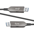 164ft/50m USB A to A Fiber Optic Data Cable, 10Gbps Long Distance Data Transfer USB 3.1 A to A, for VR, Camera, PC, Laptop, Webcam, Printer, Webcam etc.