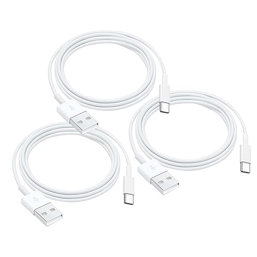 AHDFWI 3 Pack Car Carplay Cable for iPhone 16E 15 16 15 Pro Max 15 16 Plus Cable, USB A to C for Carplay USB A to Type C Cord, IPad Pro 2024/2025, iPad Air 5th/ 4th Gen,Mini 6th Gen Charger Cord 4FT