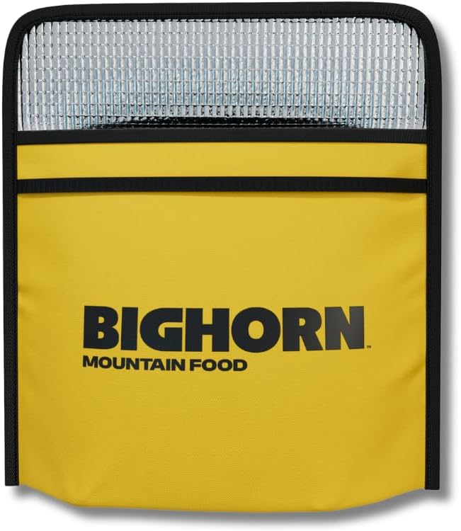 Bighorn Insulated Bag for Backpackers - Durable Small Insulated Pouch for Freeze Dried Backpacking Meals - Packs Flat, Lightweight, Aids Rehydration, Keeps Food Hot, 10 ¼” x 7 ½” x 3 ½”, 1.5oz