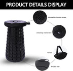 2025 Upgraded Folding Stool,800lbs Max Weight,Portable Retractable Collapsible Stool,Travel Footrest,Gift for Camping,Outdoors,Fishing,Hiking Tours,Parties,BBQ