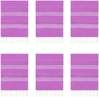 HAVLULAND Turkish Beach Towels Oversized -100% Turkish Cotton Super Soft Lightweight - Absorbent and Quick Drying Bath Towel - Sand Free Beach Towel - Turkish Towels for Adults (Lilac, 12 Pack)