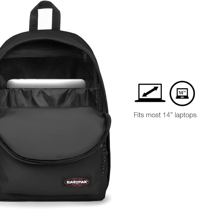 EASTPAK Out Of Office – 31L Backpack with Dual Compartments, 16” Laptop Sleeve, Security Pocket, Bottle Holder & Air Mesh Straps, Wine Burgundy