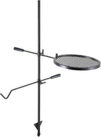 VEVOR Swivel Campfire Grill, Fire Pit Grill Grate over Fire Pits, Heavy Duty Steel Grill Grates, 360° Adjustable Open Fire Outdoor Cooking Equipment, Portable Camp Fire Racks for Camping Outdoor BBQ