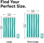 Dock & Bay Beach Towel - Quick Dry, Sand Free - Compact, Lightweight - 100% Recycled - Includes Bag - Pastel Pier - Extra Large (200x90cm, 78x35)