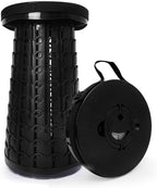 2025 Upgraded Folding Stool,800lbs Max Weight,Portable Retractable Collapsible Stool,Travel Footrest,Gift for Camping,Outdoors,Fishing,Hiking Tours,Parties,BBQ