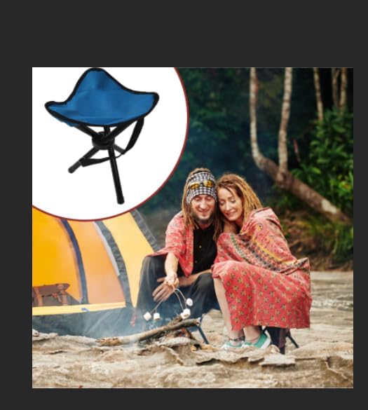 Travel Folding Camping Stool, (Sol·d by→Cenbee) Use Height 14" and Max Weight 300 lbs Outdoor Portable Party Chair Fishing Chair Seat for Camping Fishing Hiking Gardening and Beach Painting