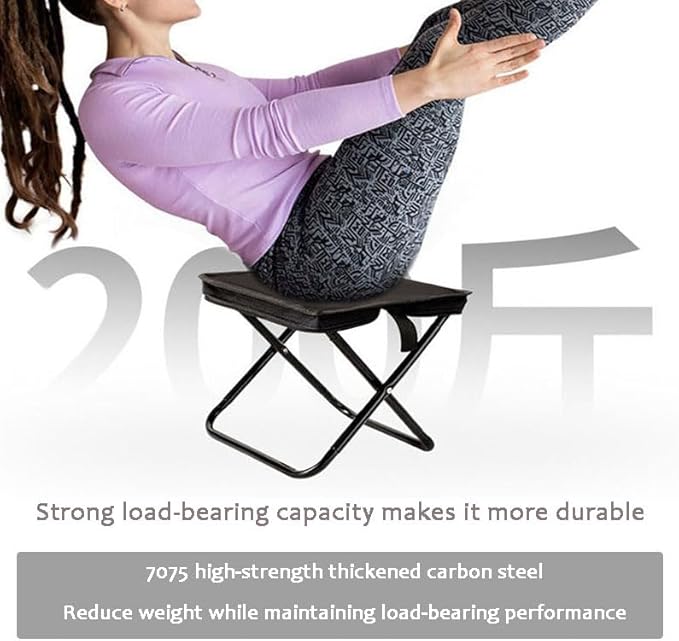 Portable Stool, Camping Chair, Portable Foldable Fishing Stool, Adult Portable Chair, with A Load Capacity of 330 Pounds, Suitable for Camping, Hiking and Fishing (Green)