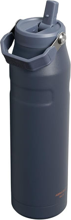 Stanley IceFlow Flip Straw 2.0 Water Bottle 36 oz | Built-In Straw with Larger Opening | Lightweight and Leak Resistant | Insulated Stainless Steel | BPA-Free | Twilight