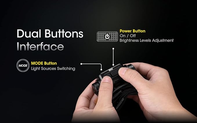 Nitecore NU43 Rechargeable Headlamp, 1400 lumens USB-C Bright Lightweight for Camping, Running, or Working, with Spotlight, Floodlight, Red Light, Including NitecoreS Sticker