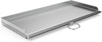 Stanbroil Cast Stainless Steel Replacement Cooking Griddle with Handle for Camp Chef SG60, Fits Camp Chef 14” 2 Burner Stove Cooking System and Other Similar Grills