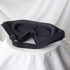 Sleep Mask, 3D Deep Contoured Eye Covers for Sleeping, 99% Block Out Light Eye Mask, Zero Pressure Cup Blindfold for Men Women, with Adjustable Strap for Sleeping, Yoga, Traveling (Black)