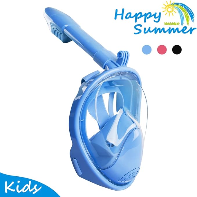 Snorkeling Gear for Adults, JRing Snorkel Mask Set with 180 Degree Tempered Glass Anti Fog Goggles Scuba Dry Top Snorkel for Swimming, Scuba Diving Mask for Men Women