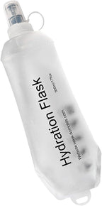 WILDREEDS 500ml Soft Flask, TPU Collapsible Soft Water Bottle for Hydration Pack, Running Vest, Folding Water Bottle for Hiking Cycling Climbing-1Pcs, White