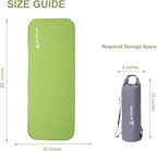 Self-Inflating Sleeping Pad - 4” Ultra-Thick Supportive Foam, Insulated Camping Mattress with Pump Sack for Tent, Car, Truck, Van, Home - Portable Camping Pad for 4-Season Comfort (Single)